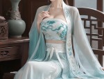 Embracing the Enchantment of Qiqiao Cheongsam with Blue and White Porcelain Patterns