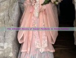 Pavilion of Beauty:The Enchanting Pink Horseface Skirt and Blouse