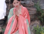 A Summer Tale of the Little Girl in Traditional Chinese-Style Hanfu Dress and Horseface Skirt