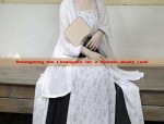 Elegant Horseface Skirt and its Accessories:The Art of Cloth-Folding Fans