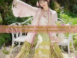 Silk Cheongsam with Satin Fabric,Standing Collar and Stylish Blouse