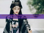 Authentic Hanfu Costume with Bok Choy Theme:A Complete Set
