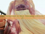 The Enchantment of Black Cheongsam with a Cape