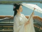 Blue Ancient Hanfu Costume for Little Girls:A Glimpse into Traditional Chinese Beauty
