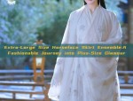 Extra-Large Size Horseface Skirt Ensemble:A Fashionable Journey into Plus-Size Glamour