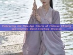 The Eight-Year-Old Girl in Traditional Chinese Hanfu Fashion
