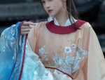 A Summer Day with a Little Purple Hanfu Girl