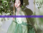 Fashionable Girls Traditional Chinese Hanfu Costumes in Childrenswear