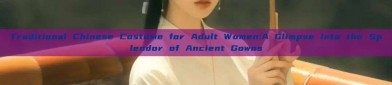 Traditional Chinese Costume for Adult Women:A Glimpse into the Splendor of Ancient Gowns
