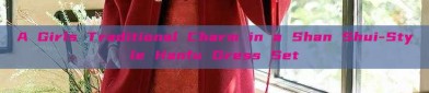 A Girls Traditional Charm in a Shan Shui-Style Hanfu Dress Set