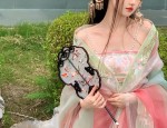 Large Size Traditional Chinese Tang Suit Set with Modern Chinese Fashion Elements