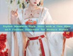 Stylish Mandarin-Style Skirt with a Thin Blouse:A Fashion Statement for Modern Women