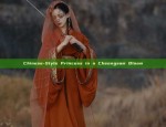 Chinese-Style Princess in a Cheongsam Bloom