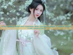 Little Girls in Traditional Summer Hanfu Costumes