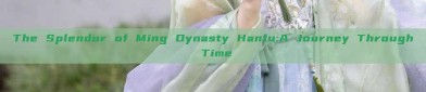 The Splendor of Ming Dynasty Hanfu:A Journey Through Time