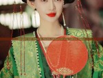 The Elegance of a Tall Lady in a Pink Cheongsam