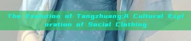 The Evolution of Tangzhuang:A Cultural Exploration of Social Clothing