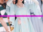 A Ten-Year-Old Girls Horseface Skirt Ensemble Fashionable and Traditional