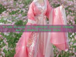 The Splendor of Hanfu Flower Embroidery:The Art of Wrap-around Flower Decoration