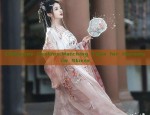 Stylish Young Womens Spring and Autumn Long-sleeved Cheongsam with Sleeveless Bloomers
