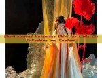 Short-sleeved Horseface Skirt for Little Girls:Fashion and Comfort