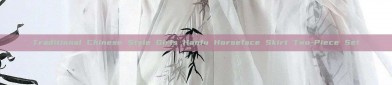 Traditional Chinese Style Girls Hanfu Horseface Skirt Two-Piece Set