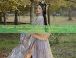 A Little Girls Enchanting Journey with Her Pink Horse-Face Skirt