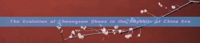 The Evolution of Cheongsam Shoes in the Republic of China Era