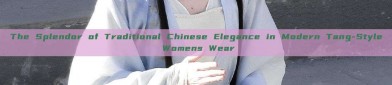 The Splendor of Traditional Chinese Elegance in Modern Tang-Style Womens Wear