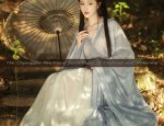 Daily Wear of Hanfu Robe with a Graceful Long Skirt