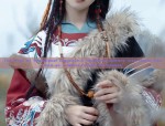 Winter Childrens Overcoat with Horseface Skirt Coordination