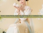 Elegant Cheongsam Flower Dress with 4XL Fit