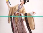 A Girl Child in Hanfu Costume Celebrating the Lantern Festival