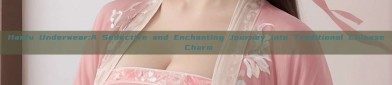Hanfu Underwear:A Seductive and Enchanting Journey into Traditional Chinese Charm