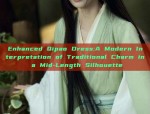 The Enchantment of Ebony Green Hanfu Fabric