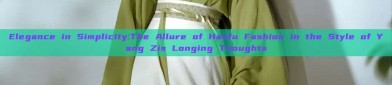 Elegance in Simplicity:The Allure of Hanfu Fashion in the Style of Yang Zis Longing Thoughts