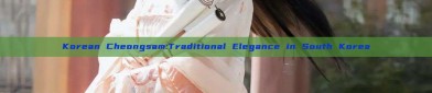 Korean Cheongsam:Traditional Elegance in South Korea