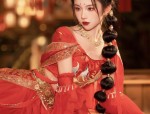 Chinese-Style Winter Cheongsam for Young Girls Embracing the Traditional Elegance