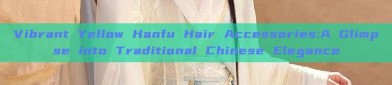 Vibrant Yellow Hanfu Hair Accessories:A Glimpse into Traditional Chinese Elegance