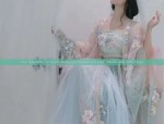 The Splendor of Hanfu:Princesss Round Fan with Tassel and Silk Flaps