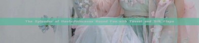 The Splendor of Hanfu:Princesss Round Fan with Tassel and Silk Flaps