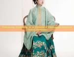 Elegant Summer in Cheongsam,Shawl,and Noble Overcoat