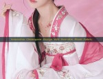 Winter Elegance of Hanfu Cloud Collar for Young Girls