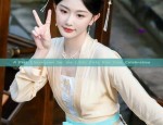 Adult Hanfu Robe with Elegant Long Skirt:A Cultural Journey Through Traditional Chinese Fashion