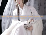 Red Summer Short-sleeved Hanfu Dress for Girls