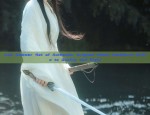 Blue Hair Ornaments for Childrens Winter Hanfu Fashion