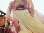 Embracing the Elegance of Forget-Me-Not Flower Cheongsam