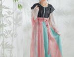 The Enchantment of a Red and Black Hanfu Lady