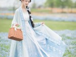 Ten-Year-Old Elementary Girl Embracing the Splendor of Hanfu Fashion