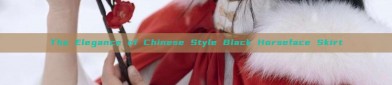 The Elegance of Chinese Style Black Horseface Skirt
